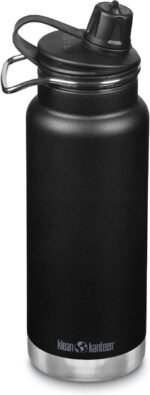 Klean Kanteen TKWide Insulated Bottle with Chug Cap - Stainless Steel, Portable - Black, 32 oz - Image 2