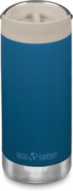 Klean Kanteen TKWide Insulated Coffee Tumbler with Café Cap - Stainless Steel - Corsair - Image 2
