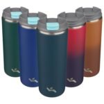 Konokyo Tumbler with Lid, 16 oz Travel Coffee Mug Double Wall Vacuum Stainless Steel Thermal Metal Cup Insulated Water Bottle,Navy Blue - Image 2