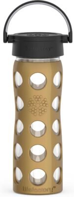 LIFEFACTORY 16oz Hydration Bottle with Classic Cap - Gold - Image 2