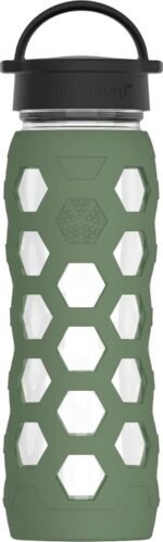LIFEFACTORY 22oz Bottle Classic Cap Hex Olive - Image 2