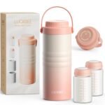 LUCKBEE 24H Portable Breast Milk Cooler with LCD Display – Insulated Milk Storage Bottle, Holds 2 Bottles 16oz, Compact Breast Pump Bag Accessory, Breastfeeding Essentials for Travel and Work - Image 2