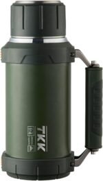 Large Coffee Thermoses for Hot Drinks Stainless Steel Thermoses 2QT 64oz Vacuum Insulated Bottle With Cup Handle Keeps Liquids Hot And Cold For Up To 24 For Outdoor Gathering Camping - Image 2