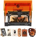 Laser Engraving Machine for Beginners, Woxcker L2 Flex 3W Enclosure Pre-Assemble Laser Engraver 0.01mm High Precision for Coated Metal, Wood, Acrylic, Leather (Class 1 Output 3000mW) - Image 2