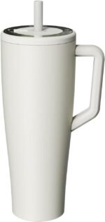 Leak proof No Spill Insulated Water Bottle 40 Oz Leakproof Tumbler Cup with Handle and Flip Straw （Dune） - Image 2