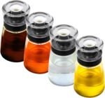 Leak-proof Oil Dispenser Bottle for Outdoor Camping, 160 ml/5.4 oz Glass Olive Oil and Vinegar Cruet, Well Sealed for Picnic Kitchen, 4 Pack - Image 2