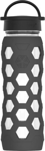 Lifefactory 22oz Bottle Classic Cap Hex Carbon - Image 2