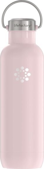 Lifefactory 24-Ounce Stainless Steel Vacuum-Insulated Sport Bottle, Desert Rose - Image 2