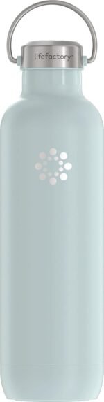 Lifefactory 32-Ounce Stainless Steel Vacuum-Insulated Sport Bottle, Mint - Image 2