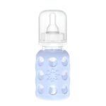 Lifefactory Glass Baby Bottle with Stage 1 Nipple and Protective Silicone Sleeve Blanket 4 Oz - Image 2