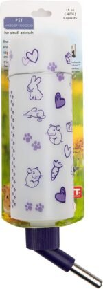 Lixit Weather Resistant Cage Water Bottles for Rabbits, Ferrets, Guinea Pigs Hamsters and Other Small Animals. (16-Ounce) - Image 2