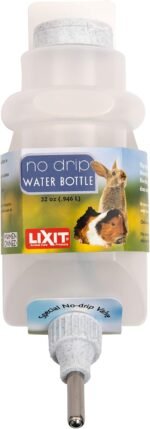 Lixit® Top Fill No Drip Water Bottles for Rabbits, Ferrets, Hamsters, Guinea Pigs, Rats, Chinchillas and Other Small Animals - Made in USA (Granite (Pack of 1), 32 Ounce) - Image 2