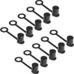 Long Straws with Lids for Hockey Water Bottles 32oz, Plastic Accessories for Football Lacrosse Gym Sport Squeezable Bottle for 0.358in Diameter Straws - Image 2