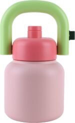 Lufstd Insulated Water Bottle With Straw, Water Bottle With Handle, Wide Mouth Vacuum Stainless Steel Metal Bottles, Reusable Leak-proof and BPA-free Gym Water Bottles, 33oz - Image 2