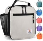 Lunch Box Kids,Premium Insulated Lunch Bag for Girls Boys,Soft Bag Mini Cooler Back to School Thermal Reusable Lunch Bag for Work School Picnic (Gray) - Image 2