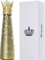 Luxury Diamond Water Bottle Gold Bling Reusable Insulated Stainless Steel Premium Aesthetic Gift(Golden Rhinestone) - Image 2