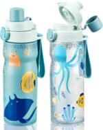MAISON HUIS Kids Water Bottles 2 Pack, 18/8 Stainless Steel Vacuum Leak Proof Straw Cup with 21oz Tritan Sport Bottle, Kids Water Bottle for School, Gifts for Boys and Girls - Image 2