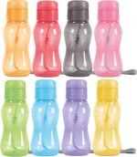 MILTON 8 pack 6 oz Kids Water Bottle for School Leak Free Flip Lid- Portable Small Sports Water Bottle for Adults Carry Strap Party Favors for Kids Treats Prizes Gifts Goodie Bag Stuffers Bulk Pack - Image 2