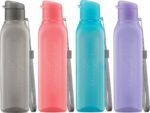 MILTON Sports Water Bottle Square Juice Box 4 Set 17 oz. Great for Juices Milk Smoothies Plastic Wide-Mouth Reusable Leak Proof Drink Bottle/Carton for School Bags Lunch Boxes Gym Flip Lid -BPA Free - Image 2