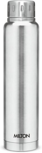 MILTON Thermos Insulated Water Bottle 25 oz (750 ml) Stainless Steel Double walled vacuum flask for 24 Hours Hot and Cold Drinks, Leak Proof for Travel, Office, Gym, Elfin 750 Silver - Image 2