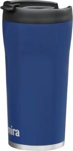 MIRA 12 oz Coffee Travel Mug - Stainless Steel Insulated Tumbler with Leak-Proof Lid - Hot & Cold Cup - Marine - Image 2