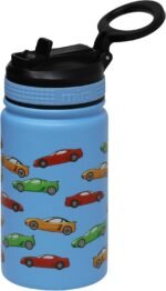 MIRA 12 oz Small Insulated Water Bottle for Cold Drinks | Leak-Proof Stainless Steel with Straw Lid for Travel, Hiking, Gym - Racecar - Image 2