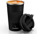 MOMSIV 17oz Travel Mug, Insulated Coffee Cup with Leakproof Lid, Vacuum Stainless Steel Double Walled Reusable Tumbler for Hot and Cold Water Coffee and Tea In Travel and Car - Image 2