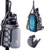 Magnetic Gym Bag for Water Bottle – Fits Up to 46oz, Sling Water Bottle Holder with Strap & Phone Pocket, Magnetic Workout Bag for Gym, Fitness, Outdoor, Men & Women - Image 2