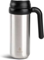 Manna Mocha Double-wall Vacuum Insulated Travel Mug with Leak-proof Easy-Align Lid - 16 Oz - Stainless Steel - Image 2