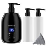 Massage Oil Warmer with Two Oil Bottle Dispenser, Lotion Bottle Warmer Dispenser Heater, Smart Touch Key Electric Warm Lotion Dispenser, Lube Gel Cream Warmer for Home Pro Salon Spa Massage (black) - Image 2