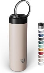 Maxi Stainless Steel Water Bottle 26oz - Double wall vacuum insulated | Integrated carry handle | leak proof flip top lid | Lightweight & stylish - Desert Beige - Image 2