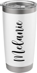 Melanie Personalized Name Custom Travel Mug Stainless Steel Insulated Tumbler - Image 2