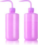 Melphoe Tattoo Wash Bottle Squeeze, 2Pcs 500ml Water Squirt Bottle Succulent Watering, Safety Rinse Watering Tools, Economy Washing for Medical Lab, Irrigation, Tattoo Supplies - Image 2