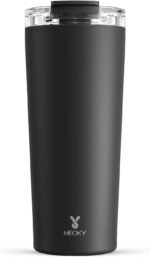 Meoky 24 oz Travel Coffee Mug with Leak-proof Lid, Stainless Steel Insulated Coffee Tumbler, Keeps Hot for 8 Hours or Cold for 24 Hours, Fits in Car Cup Holder (Night) - Image 2