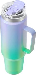 Meoky 40oz Tumbler with Handle, Stainless Steel Travel Mug with 2-in-1 Straw and Sip Lid, Vacuum Insulated Coffee Mug, 100% Leak Proof, Keeps Cold for 34 Hours or Hot for 10 Hours (Fairyland) - Image 2