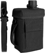 MiOYOOW 2L Water Bottle, Large Capacity Portable Tactical Canteen with Strap Buckle, Waterproof Drink Cup for Hiking, Camping, Sports - Image 2