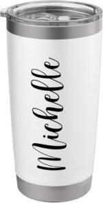 Michelle Personalized Name Travel Mug Stainless Steel Insulated Tumbler - Image 2