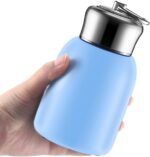 Mifoci 1 Pcs 10oz Mini Water Bottles Stainless Steel Slim Insulated Thermal for Hot Cold Drink Small Vacuum Blue Portable Water Bottle for Women Gifts Travel Camping Hiking - Image 2