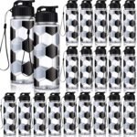 Mifoci 20 Pieces Soccer Sports Water Bottle Bulk 17 oz Reusable Plastic Biking Water Bottle Tumbler Adults Reusable Large Bottles with Leak Proof Flip Top for Party Outdoor - Image 2