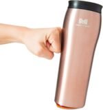 Mighty Mug | The Untippable Mug | Grips When Hit, Lifts for Sips | Insulated Stainless Steel Tumbler | Cupholder Friendly | Gifts for Women Men All | Leakproof | 6 Hour Hot / 24 Cold | 16oz | RoseGold - Image 2