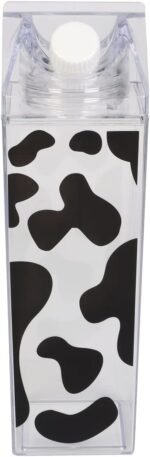 Milk Carton Water Bottle 33oz 1000ml Plastic Square Milk Bottles BPA Free Leakproof Water Bottle Portable Reusable Milk Carton Shaped Juice Bottle Perfect for Fitness Gym Camping Sports - Image 2