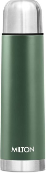 Milton Thermos for Hot Drinks 500 ml (16 oz), 24 Hours Hot and Cold, Stainless Steel Sport Water Bottle, Double Walled Vacuum Insulated Flask for Hot Coffee, Thermosteel, Leak Proof, Eco-Flip, Green - Image 2