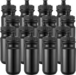 Mimorou 12 Pack Sports Squeeze Water Bottles 20 oz with Easy Open Push/Pull Cap Leak Proof BPA Free Plastic Water Bottles for Bike Cycling Fitness Yoga Camping Workout Outdoor - Image 2