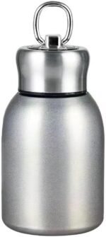 Mini Vacuum Insulated Tumbler Small Stainless Steel Thermal Bottle Water Flask Thermal Cups for Hot and Cold Drinks Travel Coffee Mug 10.2 oz/300ml Silver - Image 2