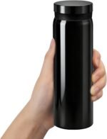 Mini Water Bottle - 10oz Portable Insulated Stainless Steel Water Bottle,Small Black Water Bottle, Anti-slip Bottom, BPA-Free Double Wall Vacuum Keep Hot & Cold for Drinks Coffee Juice (Black) - Image 2