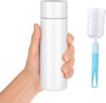 Mini Water Bottle, 5oz Stainless Steel Insulated Mini Water Bottle, Portable Insulated Water Bottle, BPA-Free Double Wall Vacuum Keep Hot & Cold Cute Leak Proof, Stainless Steel (With Cup Brush) - Image 2