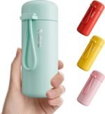 Mini Water Bottle 5oz, This is A EXTRA MINI Flask! Small Insulated Water Bottle for Hot&Cold Drinks, Water Bottle Purse with Carry Handle - 100% Leakproof Perfect for Travel...(Mint) - Image 2