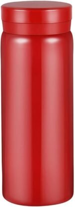 Mini Water Bottle Cute Water Bottle - 7 oz Tiny Insulated Vacuum 18/10 Stainless Steel Small Flask - Leak Proof & Spill Proof & Keeps Cold and Hot for Drink, Coffee, Tea - Red - Image 2