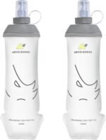 N NEVO RHINO 2PCS Soft Flask, 17oz/500ml TPU Running Water Bottle for Hydration Vests and Running Packs, Leak-proof BPA-Free Collapsible Water Bottles for Running, Hiking, Cycling, Climbing - Image 2