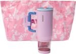 NAYAD Insulated Tumbler with Foldable Handle & Detachable Snack Box - 23oz Stainless Steel Travel Mug with Straw Lid,Leak-Proof Design for Travel,Gym,Gift for and women Daily Use(pink) - Image 2
